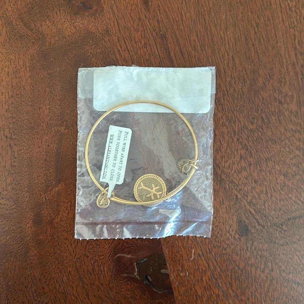 Never worn Alex and Ani Armenian Cross bangle